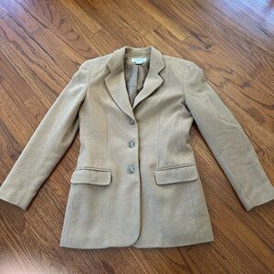 Classic Tan Wool Women's Blazer from Brooks Brothers